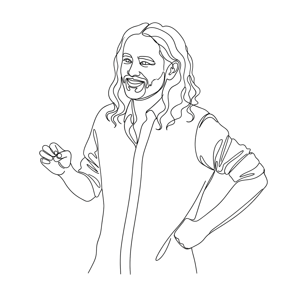Reggie Tan — line art illustration